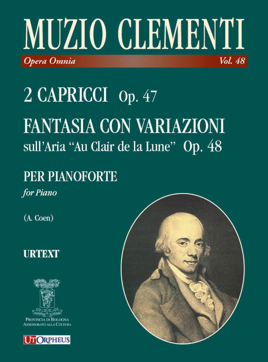 2 Capricci Op. 47; Fantasia con Variazioni sullAria "Au Clair de la Lune" Op. 48 for Piano