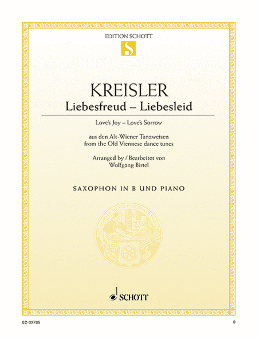 Love's Joy - Love's Sorrow Piano Accompaniment scores gallery preview page 1