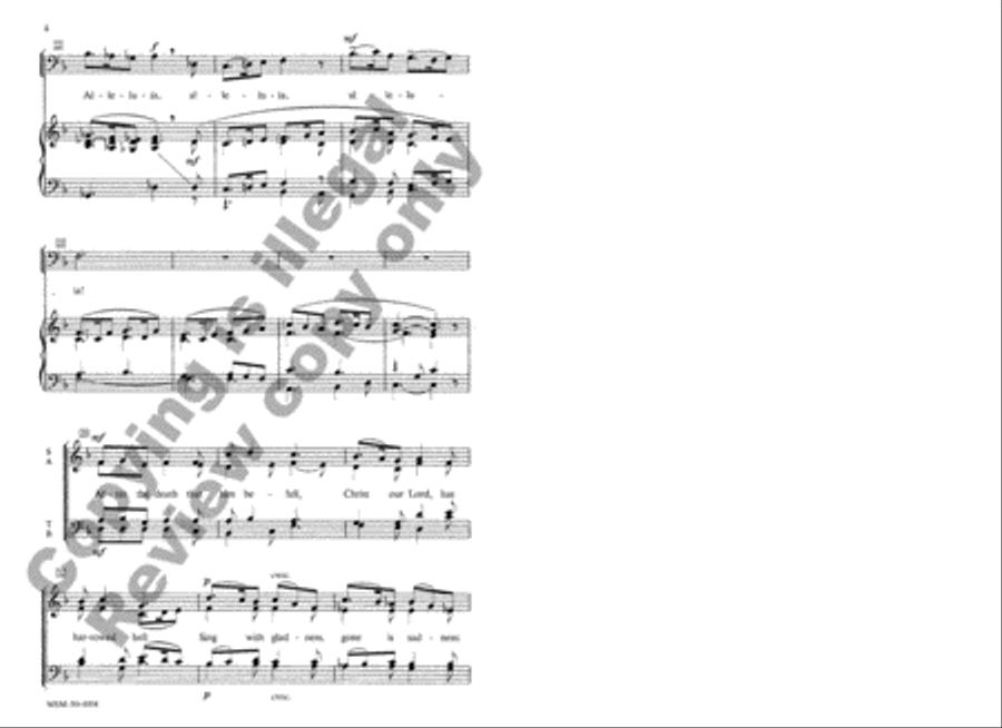 O Risen Lord O Risen Lord 4-Part scores gallery preview page 4