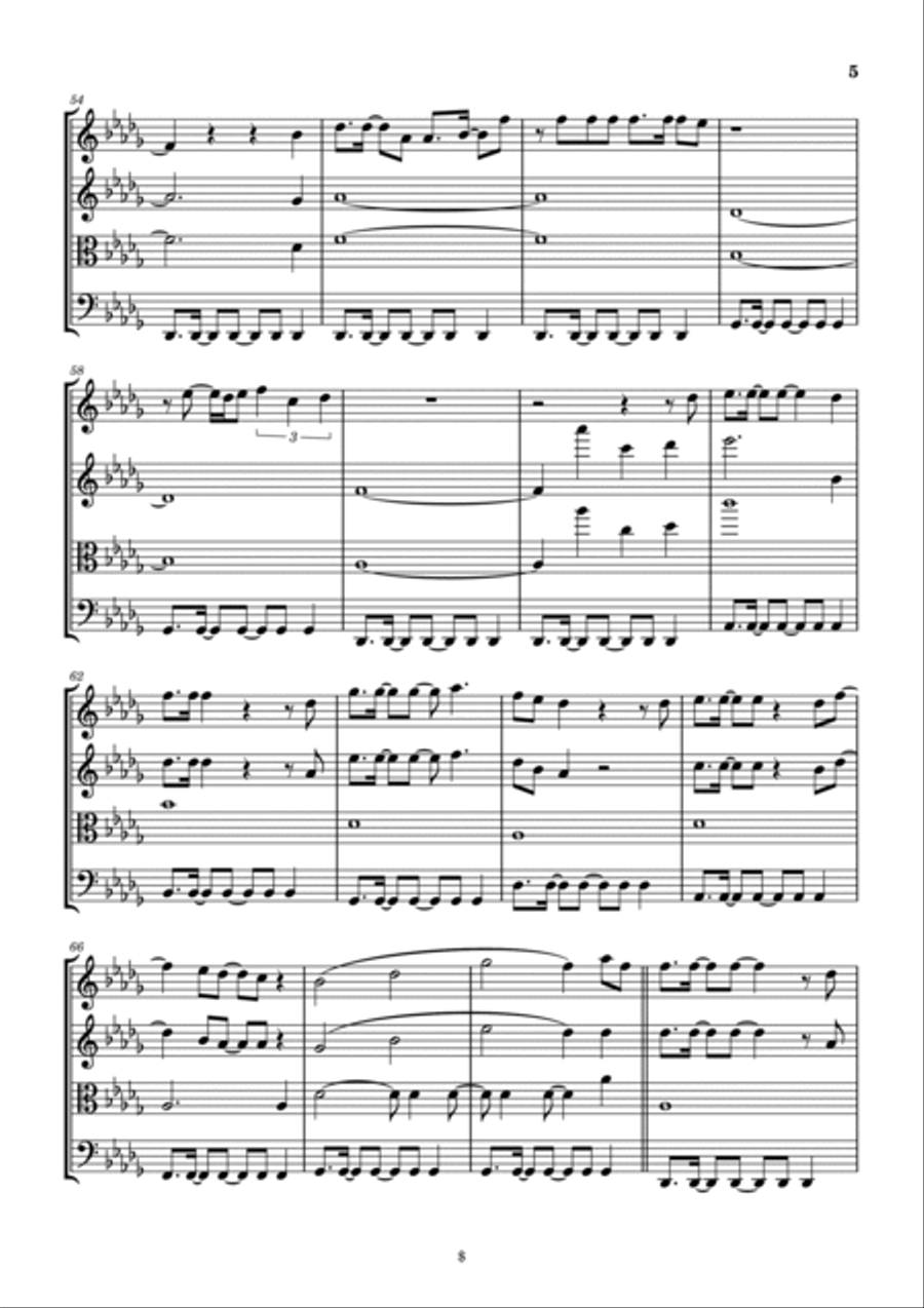 I Thank God String Quartet scores gallery preview page 6