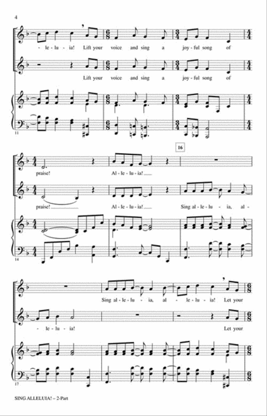 Sing Alleluia! 2-Part scores gallery preview page 3