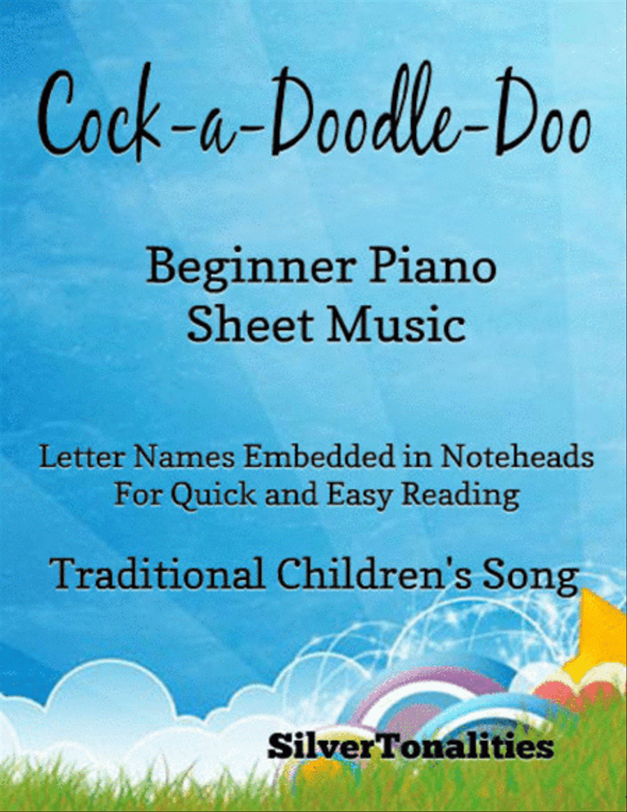 Cock a Doodle Doo Beginner Piano Sheet Music Piano Method scores gallery preview page 1