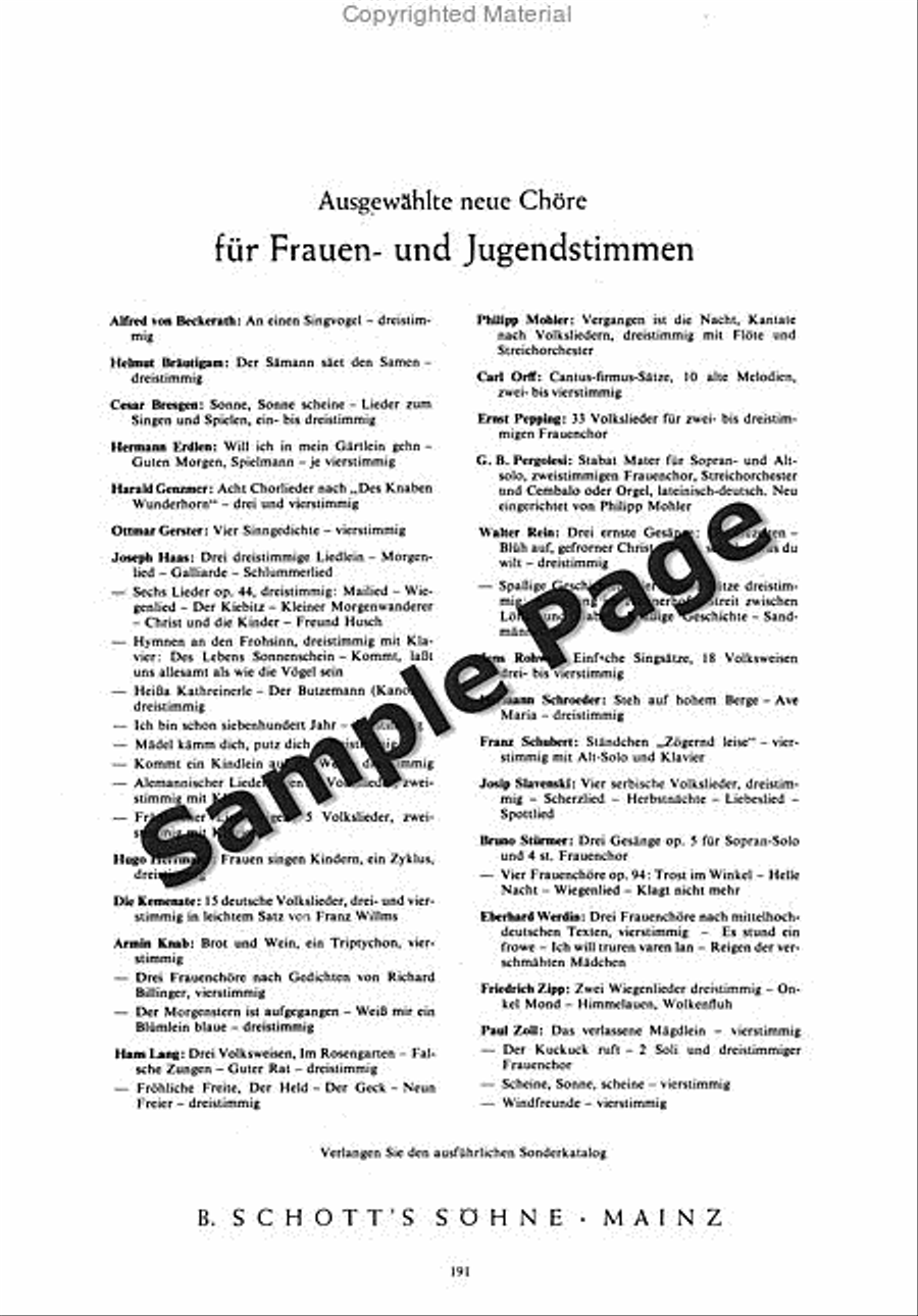 Tageskreis Women's Choir scores gallery preview page 5