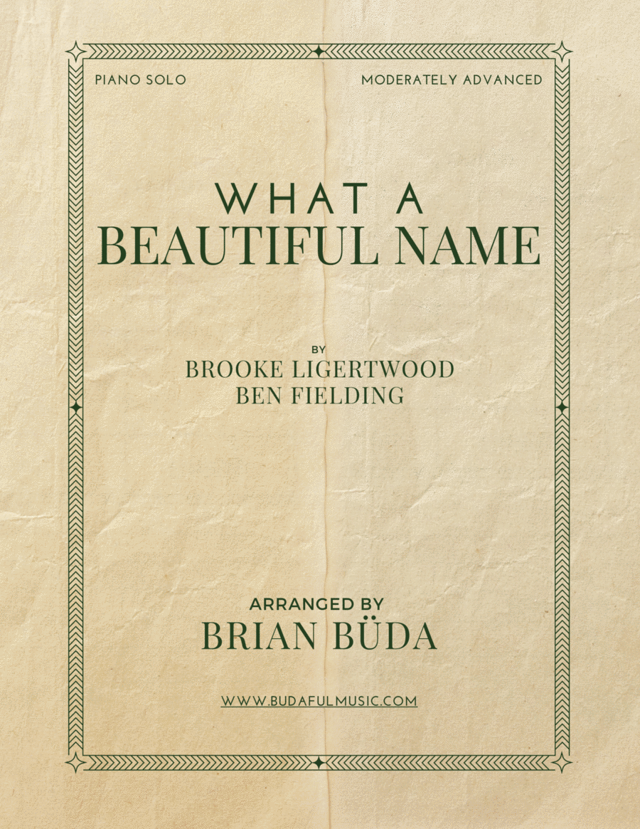 What A Beautiful Name Piano Solo scores gallery preview page 1