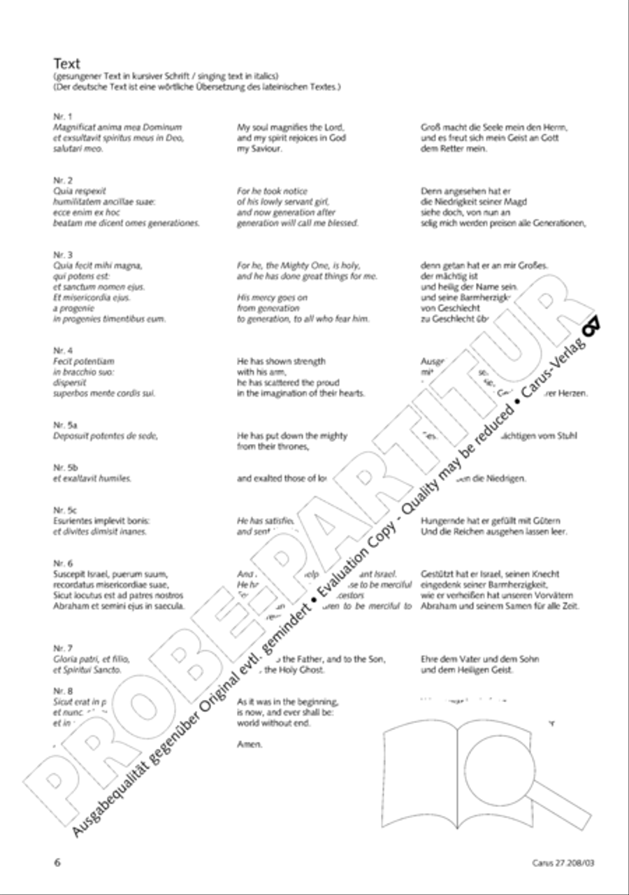 Magnificat 4-Part scores gallery preview page 7