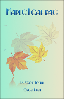 Book cover for Maple Leaf Rag, by Scott Joplin, Oboe Duet