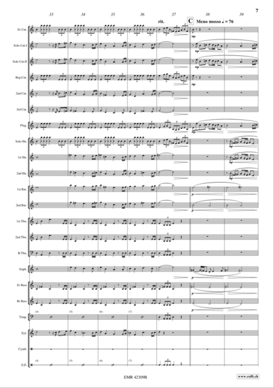 Knights Of The Round Table Brass Band scores gallery preview page 7