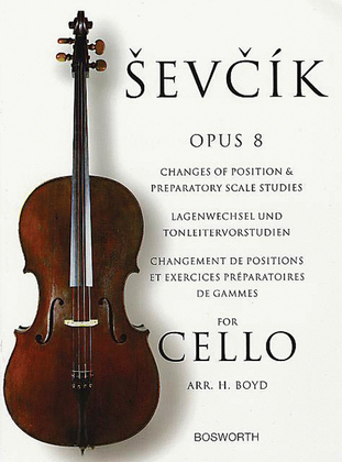 Book cover for Sevcik for Cello – Opus 8