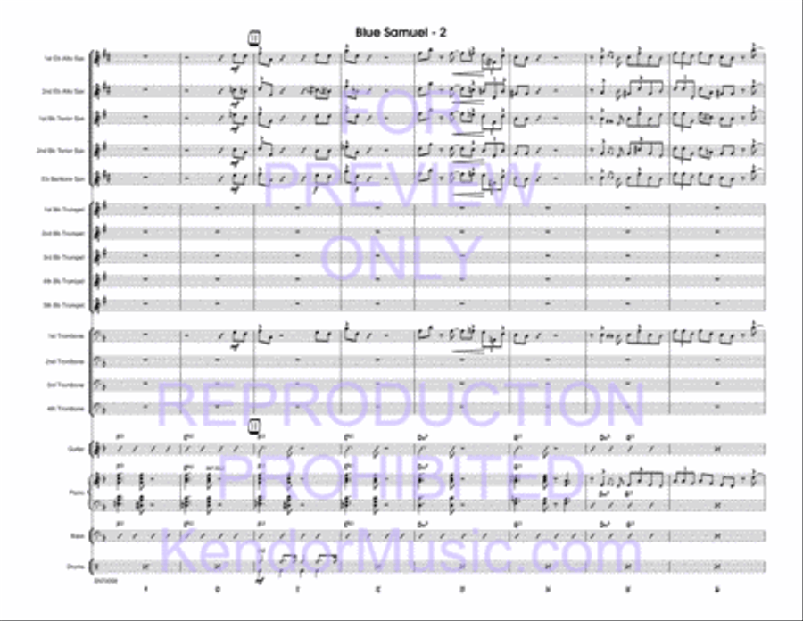Blue Samuel Blue Samuel Jazz Ensemble scores gallery preview page 3