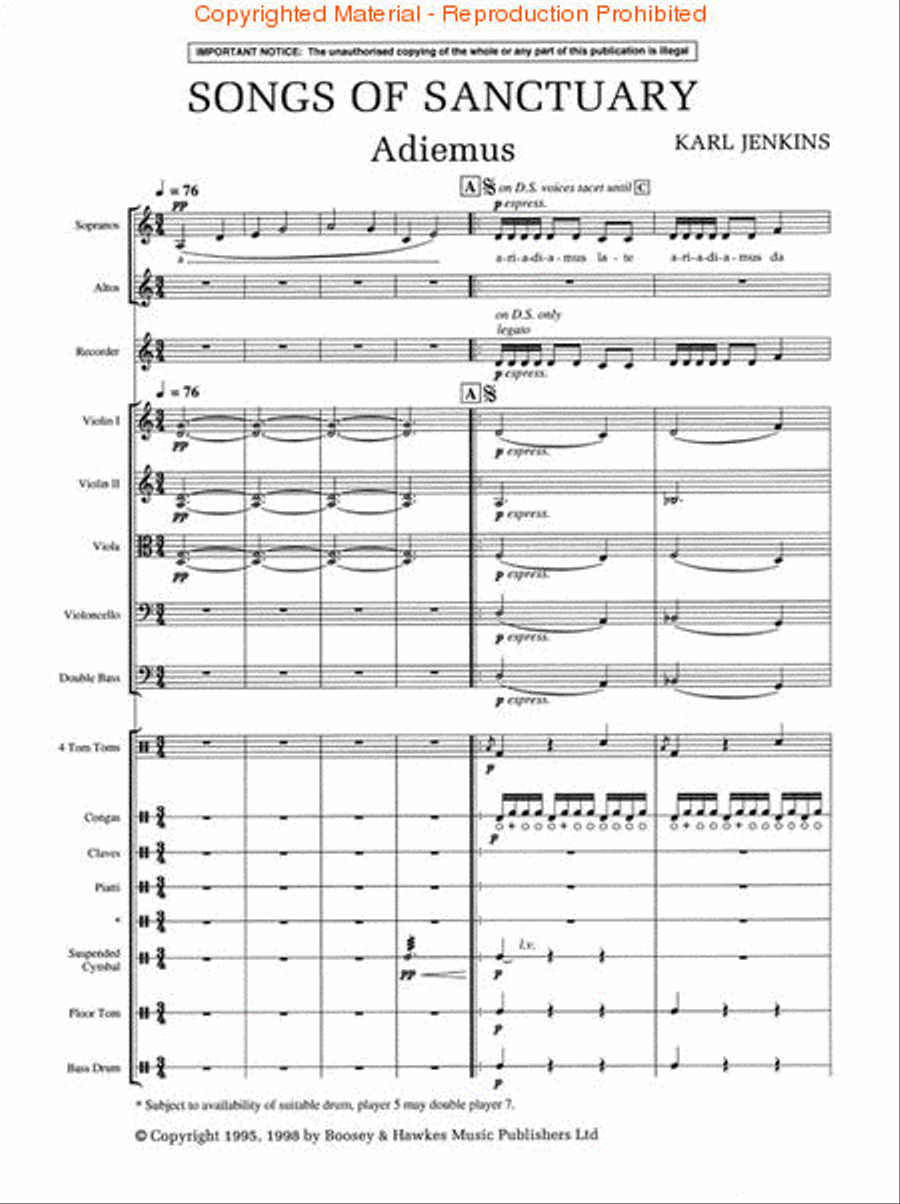 Adiemus Choir scores gallery preview page 2