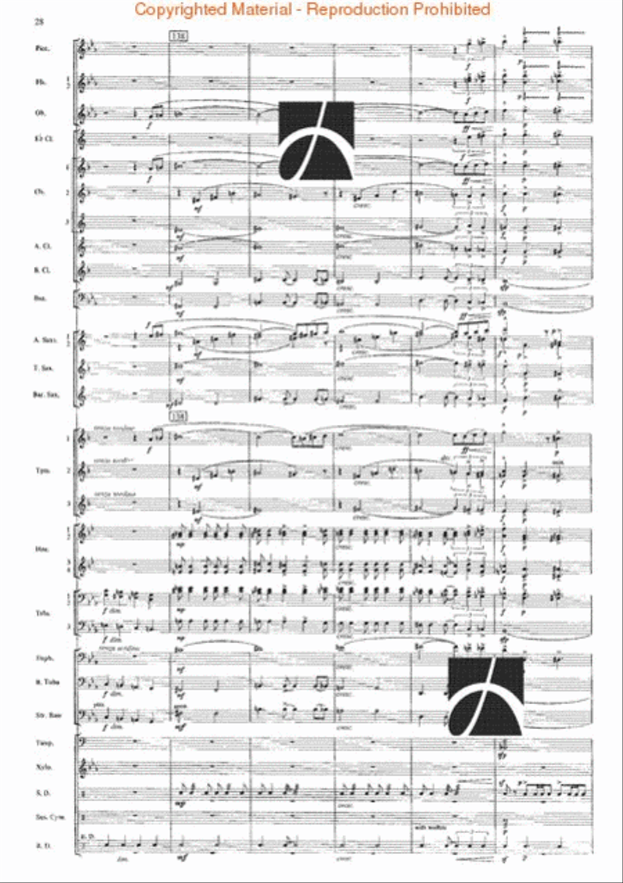 The Seventh Night of July Concert Band scores gallery preview page 25