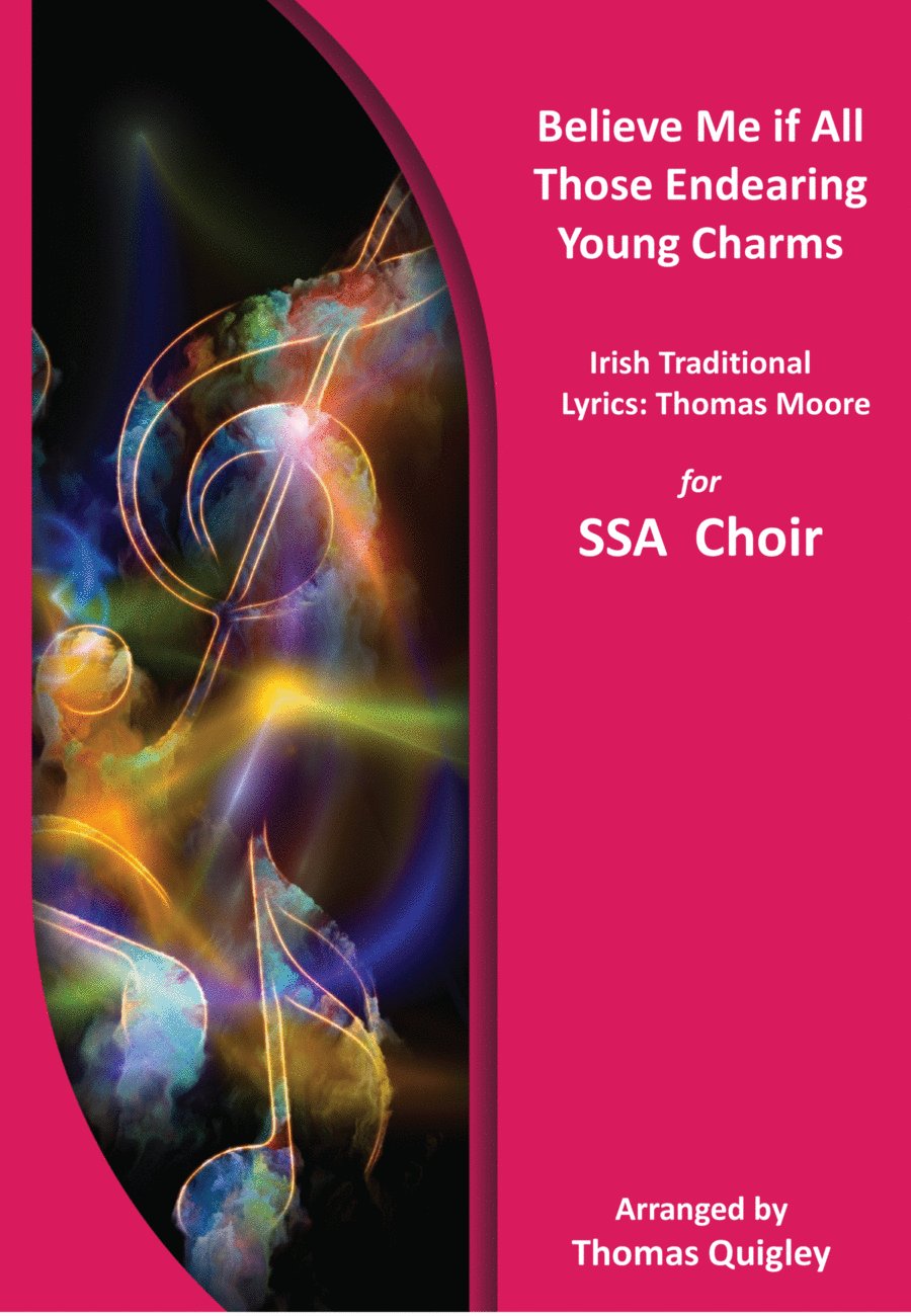 Believe Me if All Those Endearing Young Charms SSA scores gallery preview page 1