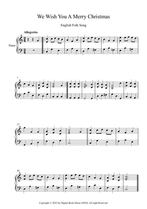 We Wish You A Merry Christmas - English Folk Song (Piano)