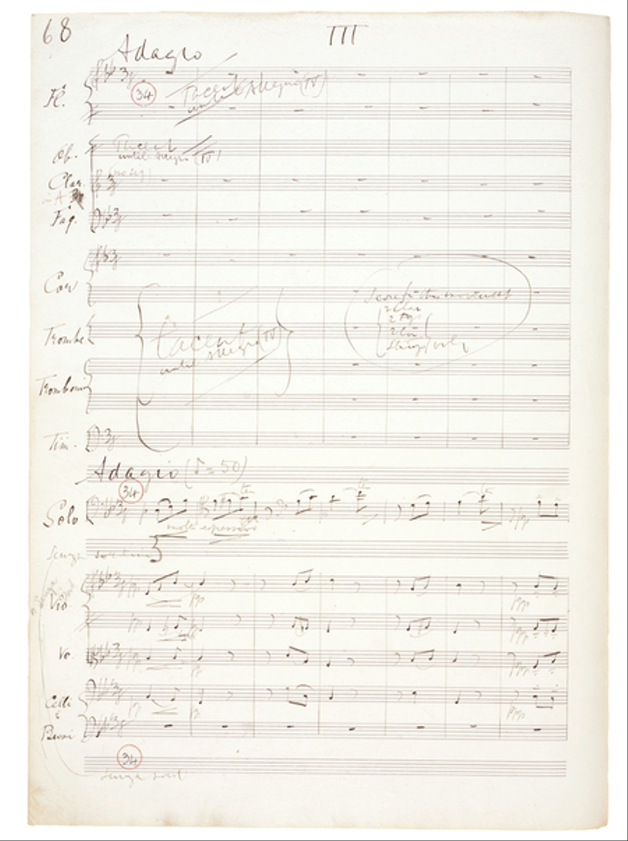 Concerto for Violoncello and Orchestra in E minor, op. 85 Orchestra scores gallery preview page 2