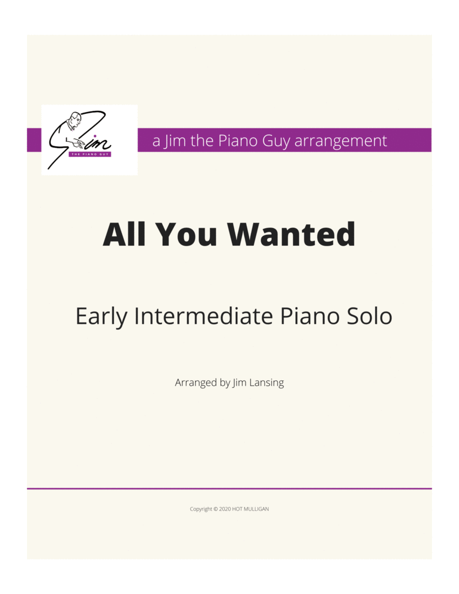 All You Wanted By Michelle Branch Piano Method scores gallery preview page 1
