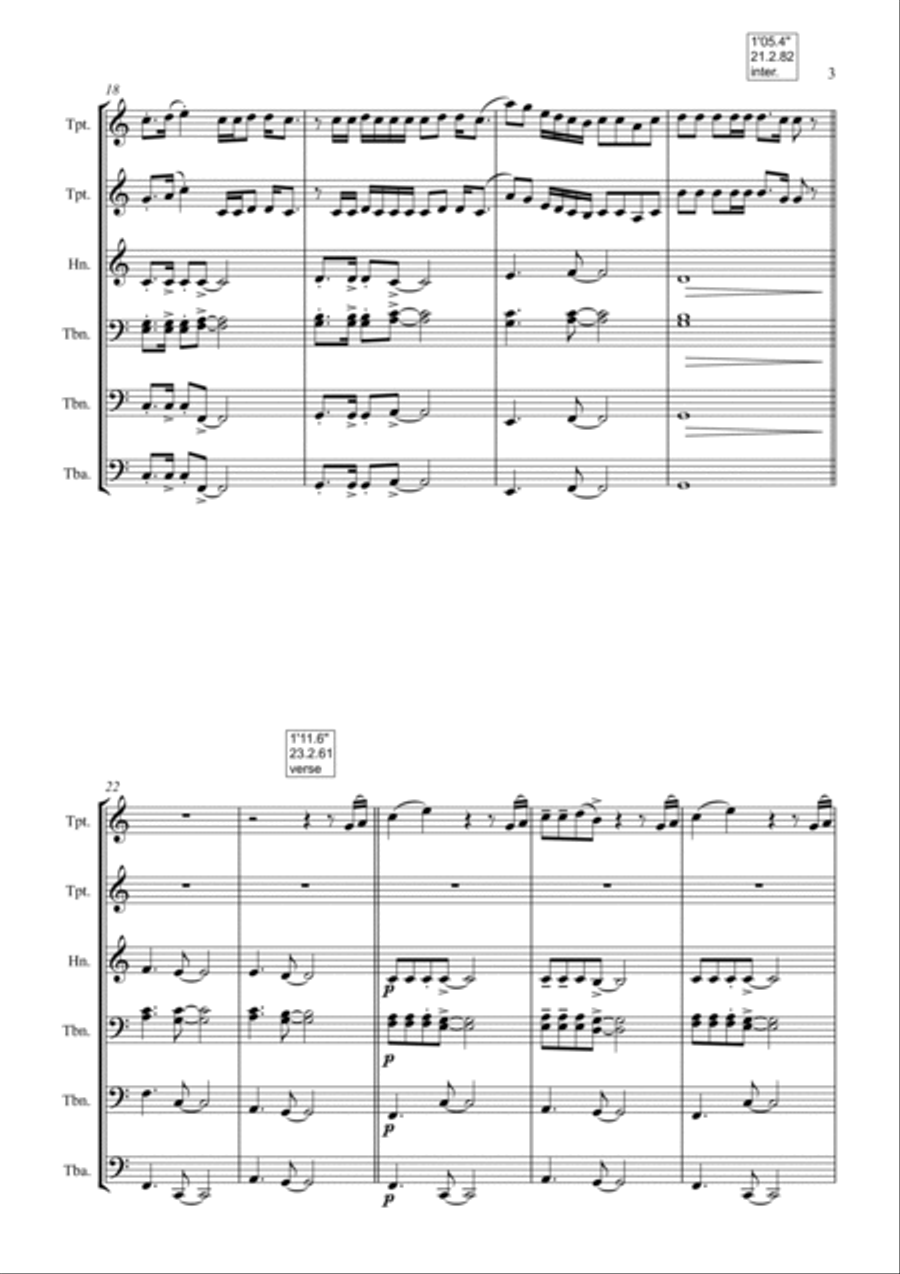 The Bones The Bones Brass Ensemble scores gallery preview page 3