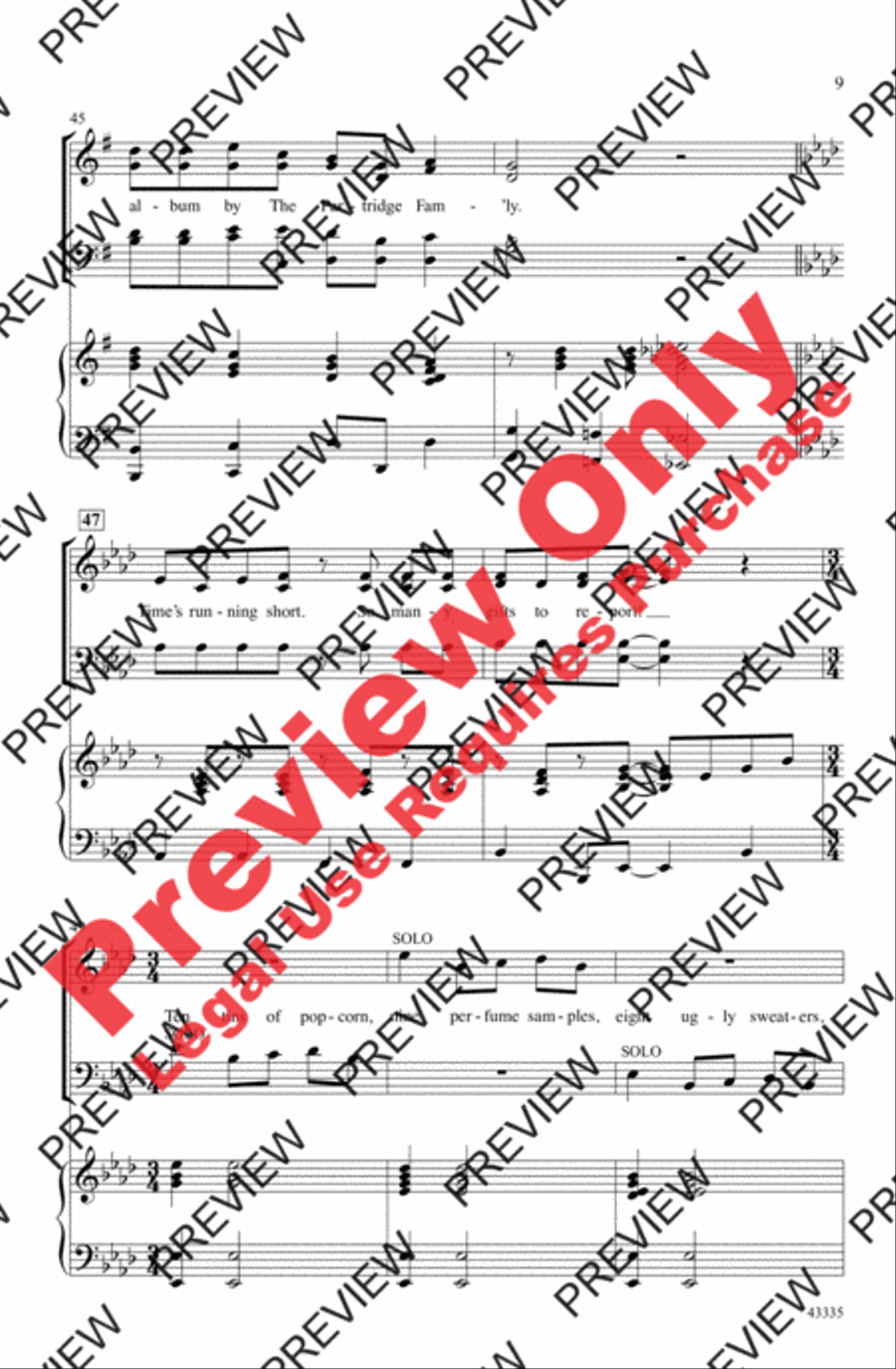 The Twelve Days of a Regifted Christmas 4-Part scores gallery preview page 24