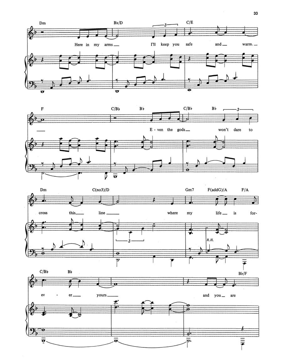 Forever Yours (from Once on This Island) Piano, Vocal scores gallery preview page 3