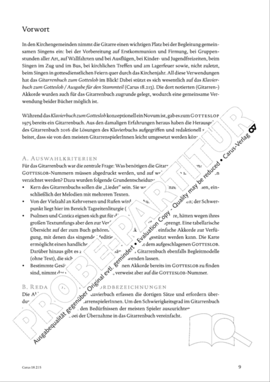 Gitarrenbuch zum Gotteslob Guitar scores gallery preview page 9