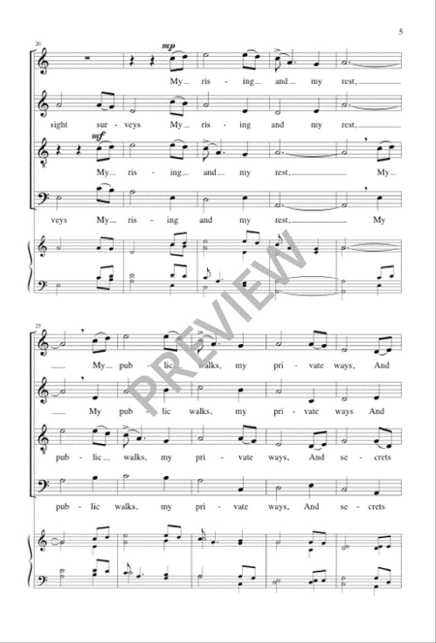In All My Vast Concerns with Thee Divisi scores gallery preview page 5