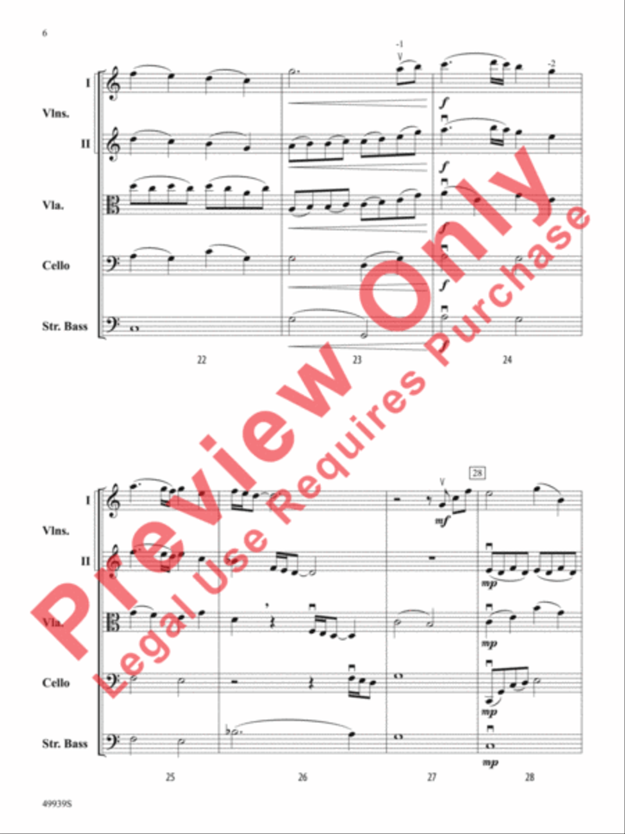 A Tender Moment in Time String Orchestra scores gallery preview page 7