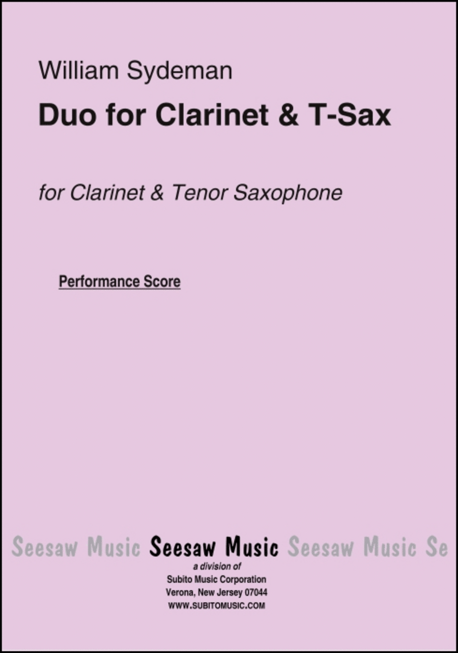 Duo Duo Clarinet scores gallery preview page 1