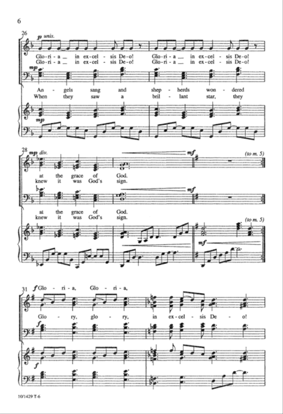 Gloria In Excelsis Deo Divisi scores gallery preview page 6