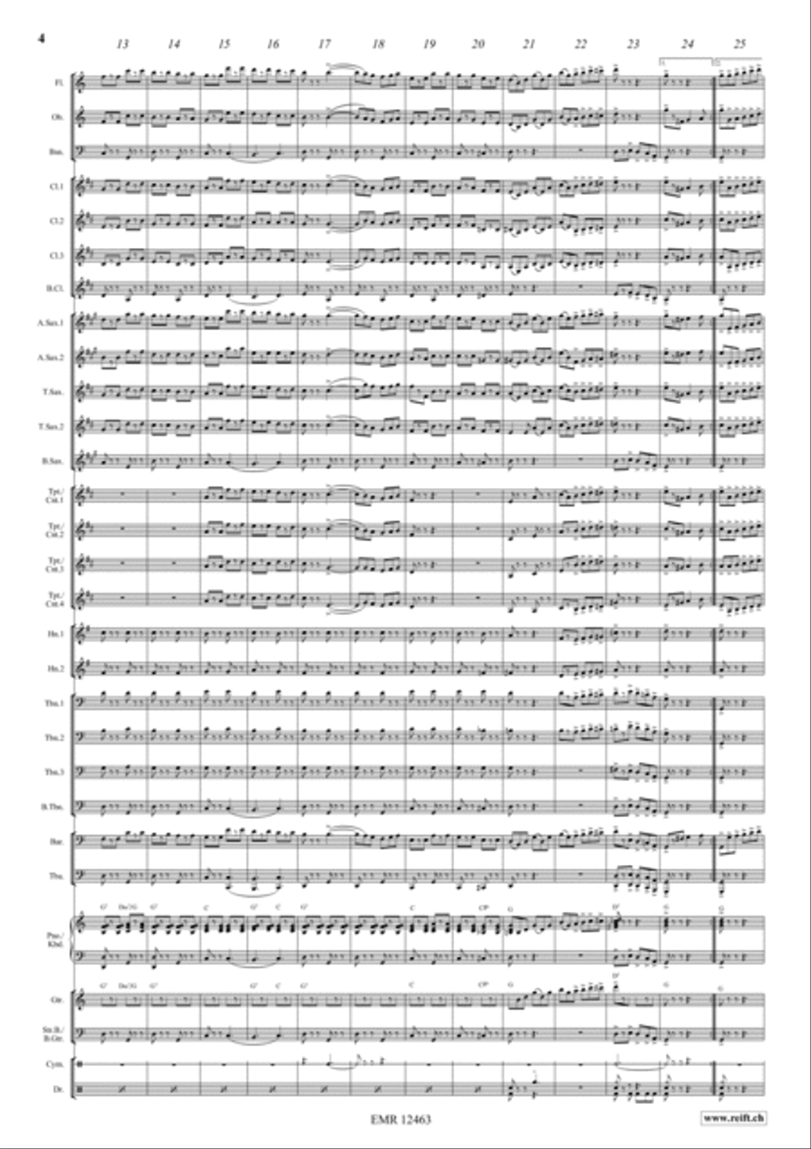 Semper Fidelis Concert Band scores gallery preview page 4
