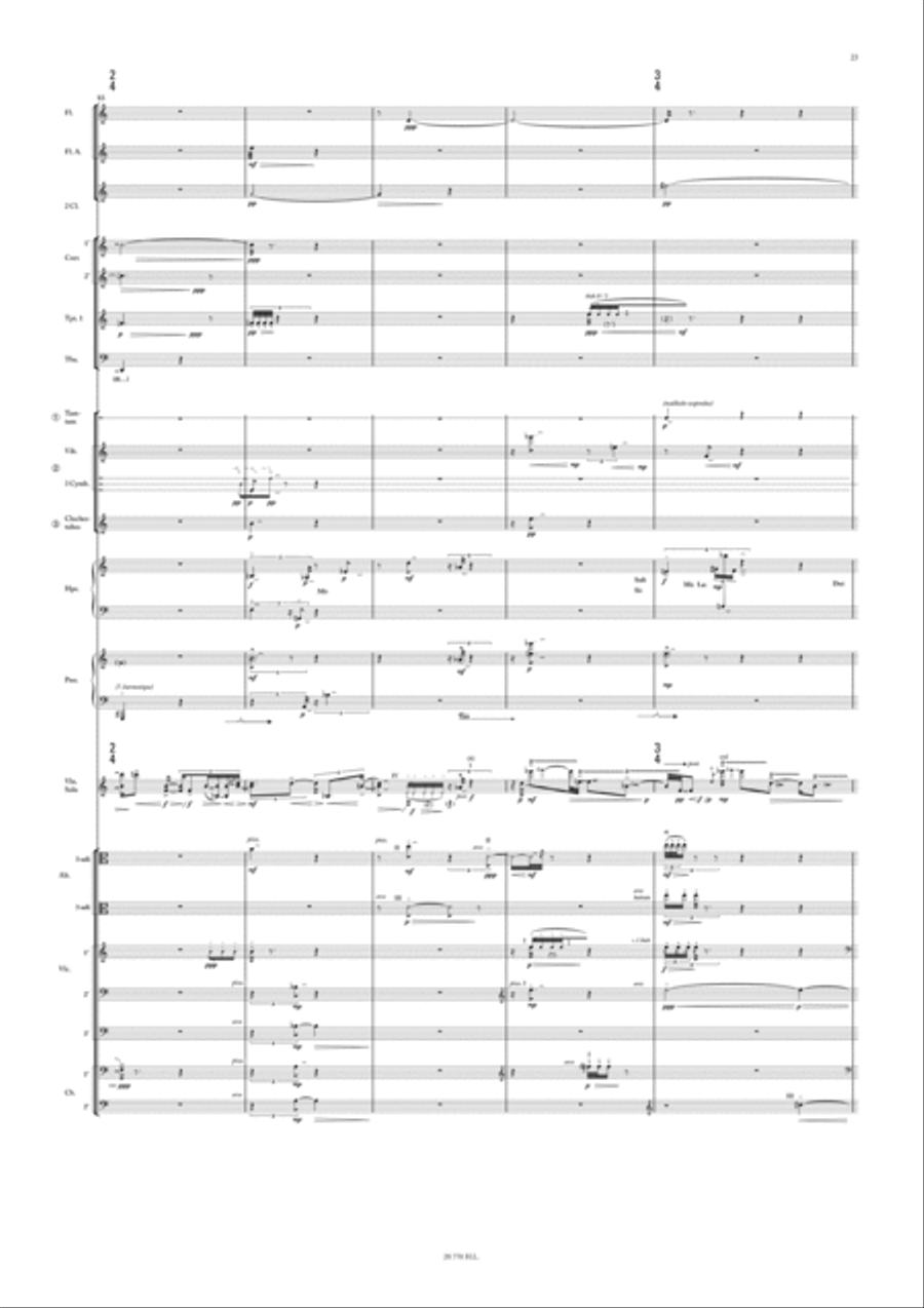 Paysages avec figures absentes - Nachlese IV Orchestra scores gallery preview page 5