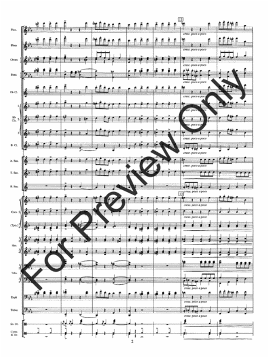 Solid Men To The Front Concert Band scores gallery preview page 6