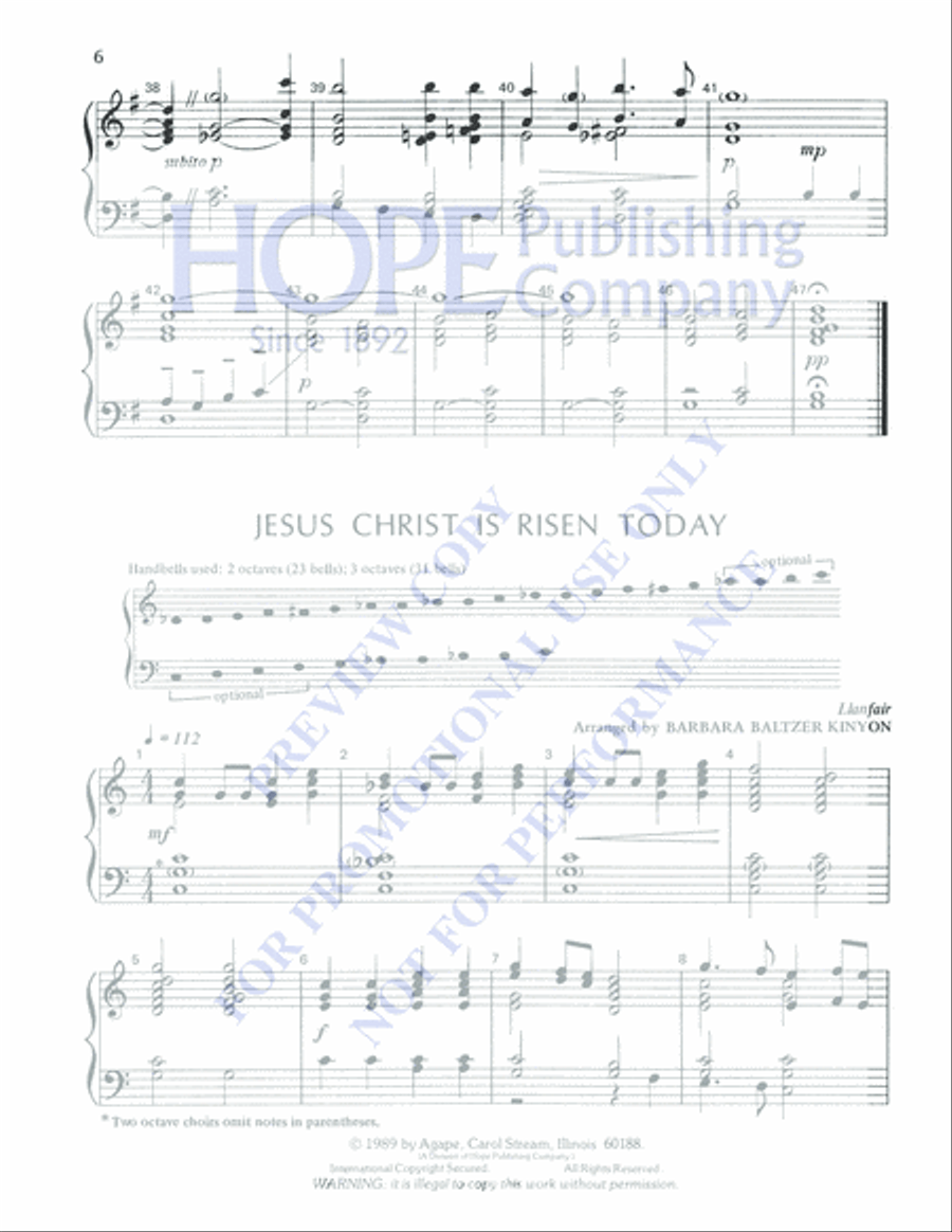 Eastertide Bells 3-Octaves scores gallery preview page 6