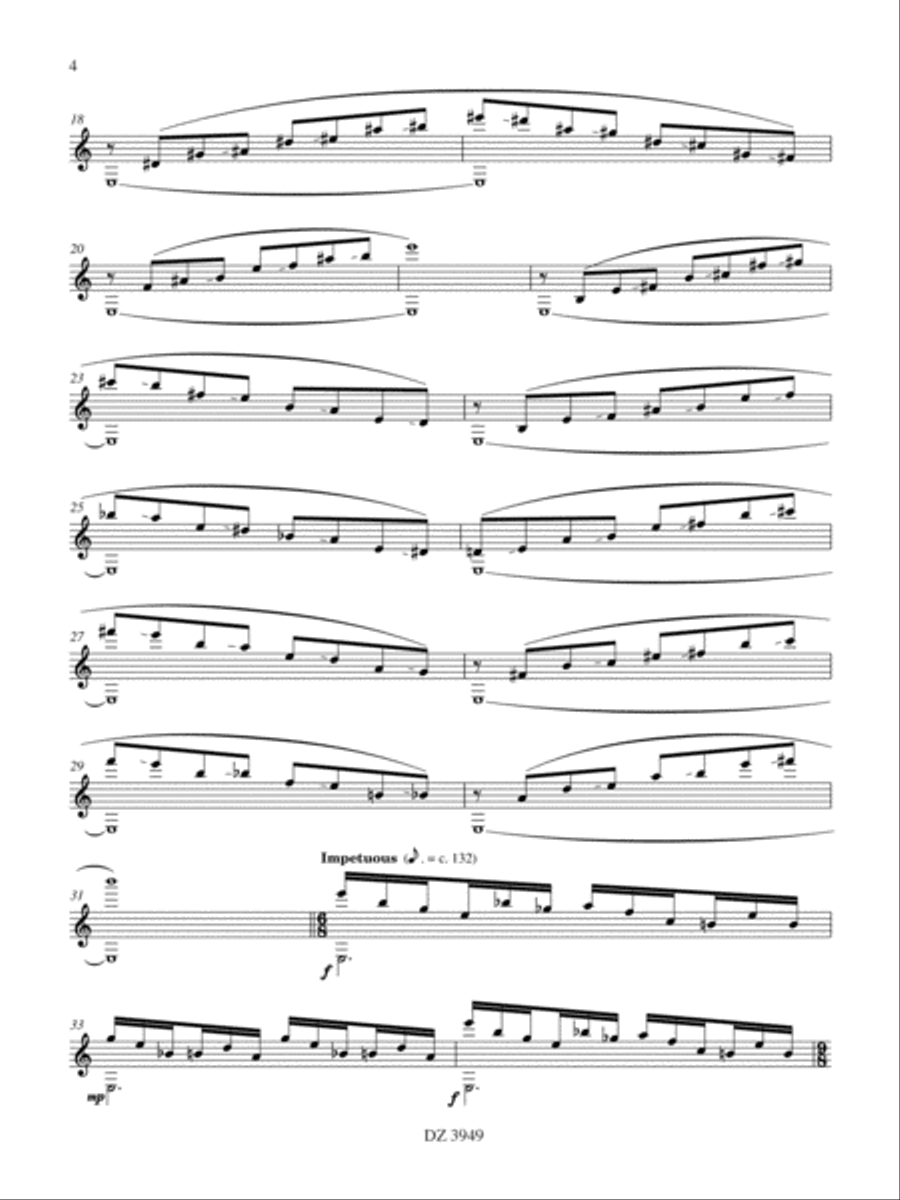 Four Sinister Studies Classical Guitar scores gallery preview page 5