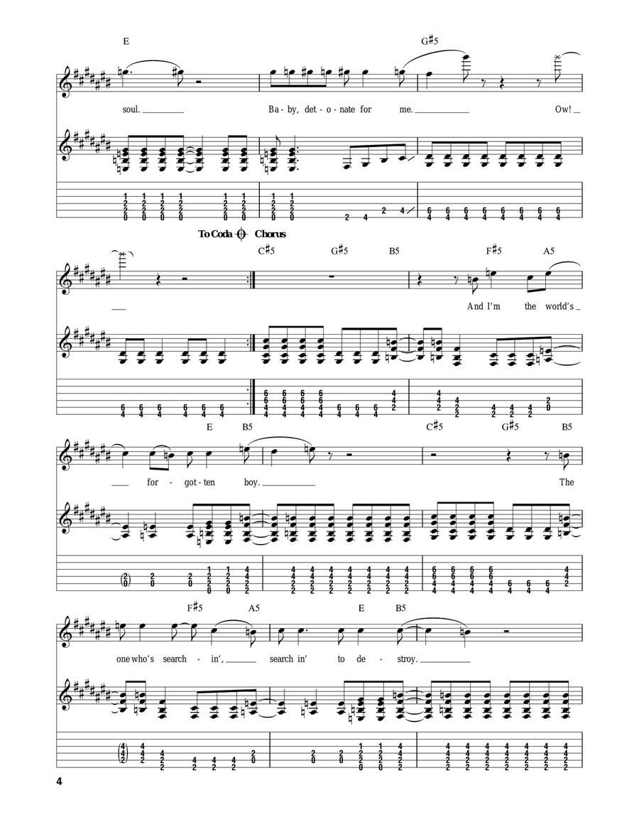 Search And Destroy Search And Destroy Acoustic Guitar scores gallery preview page 4