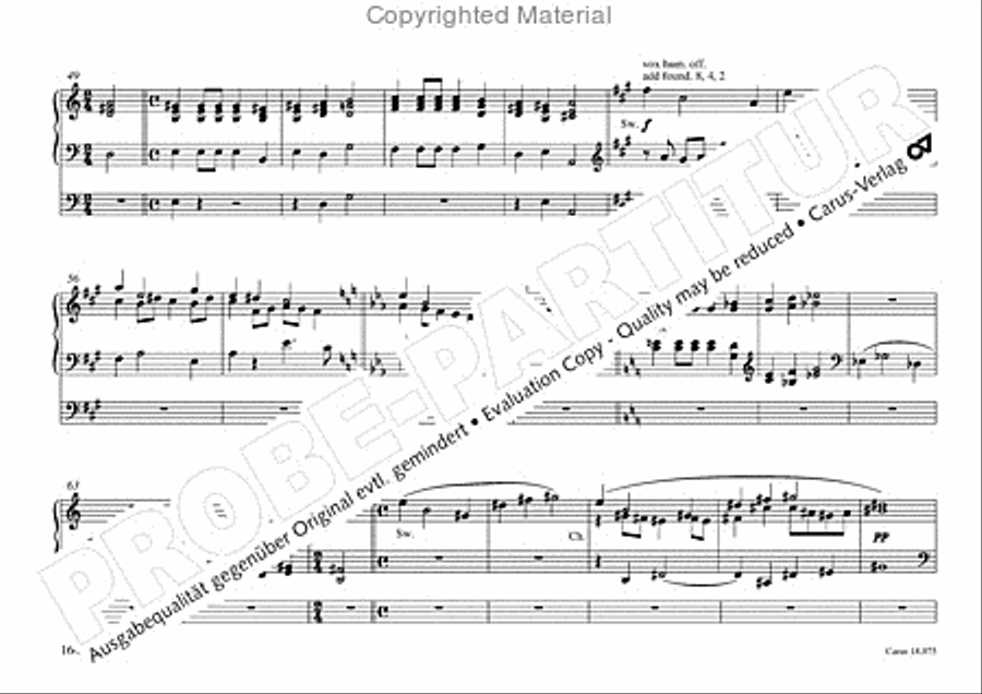 Freiburger Orgelbuch: Stammteil Organ Solo scores gallery preview page 165