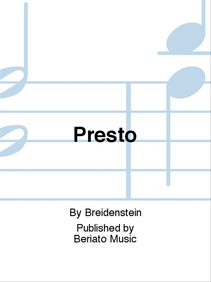 Presto Presto Accordion scores gallery preview page 1
