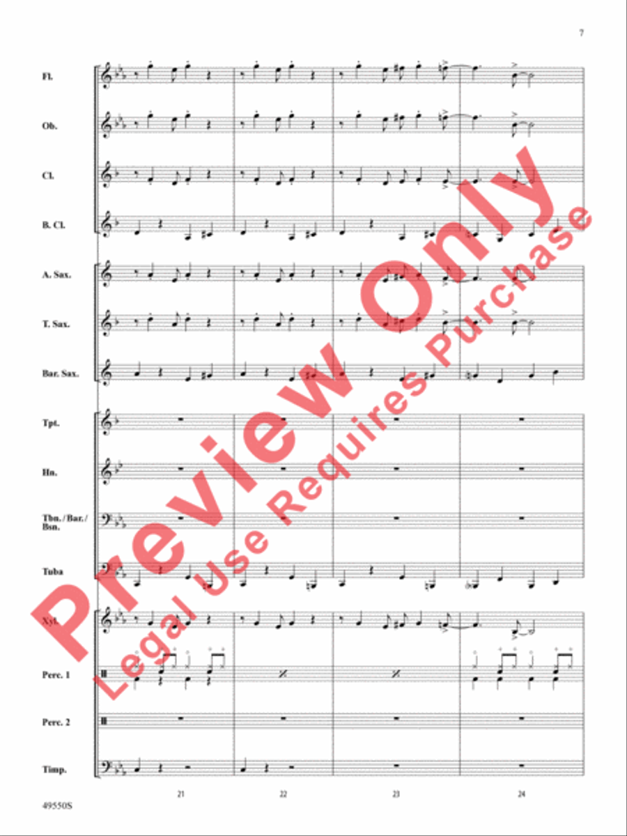 Cantina Band Cantina Band Concert Band scores gallery preview page 8