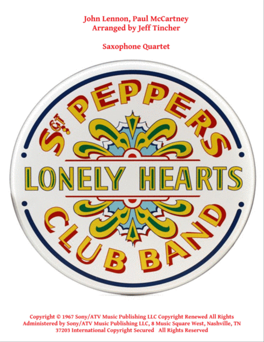 Sgt. Pepper's Lonely Hearts Club Band Woodwind Quartet scores gallery preview page 1