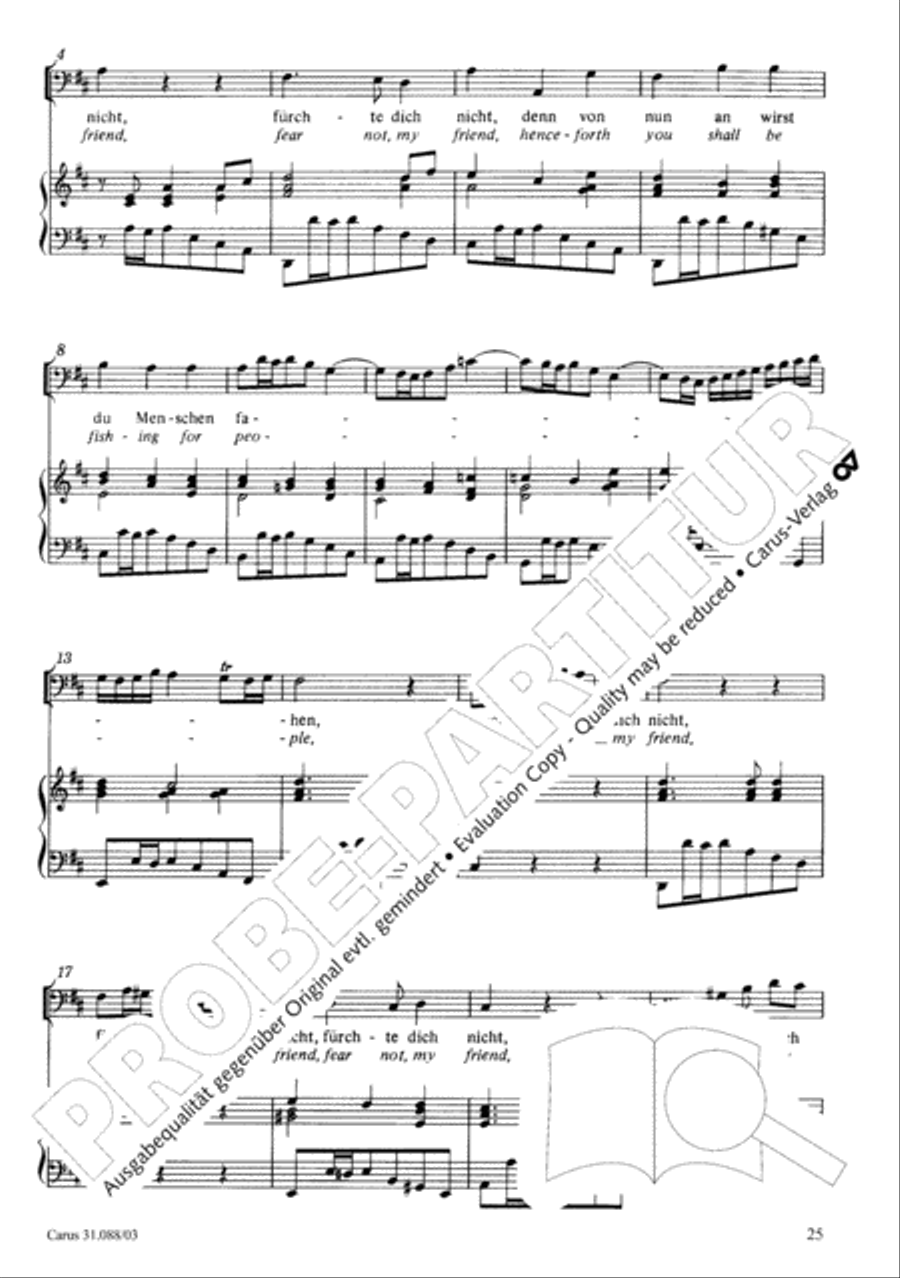 See now, as fishermen I will send you (Siehe, ich will viel Fischer aussenden) 4-Part scores gallery preview page 26
