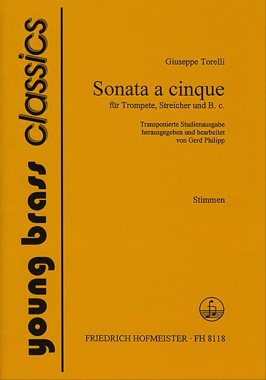 Sonate a cinque für Trompete, Streicher und B.c. / Stimmen Trumpet scores gallery preview page 1