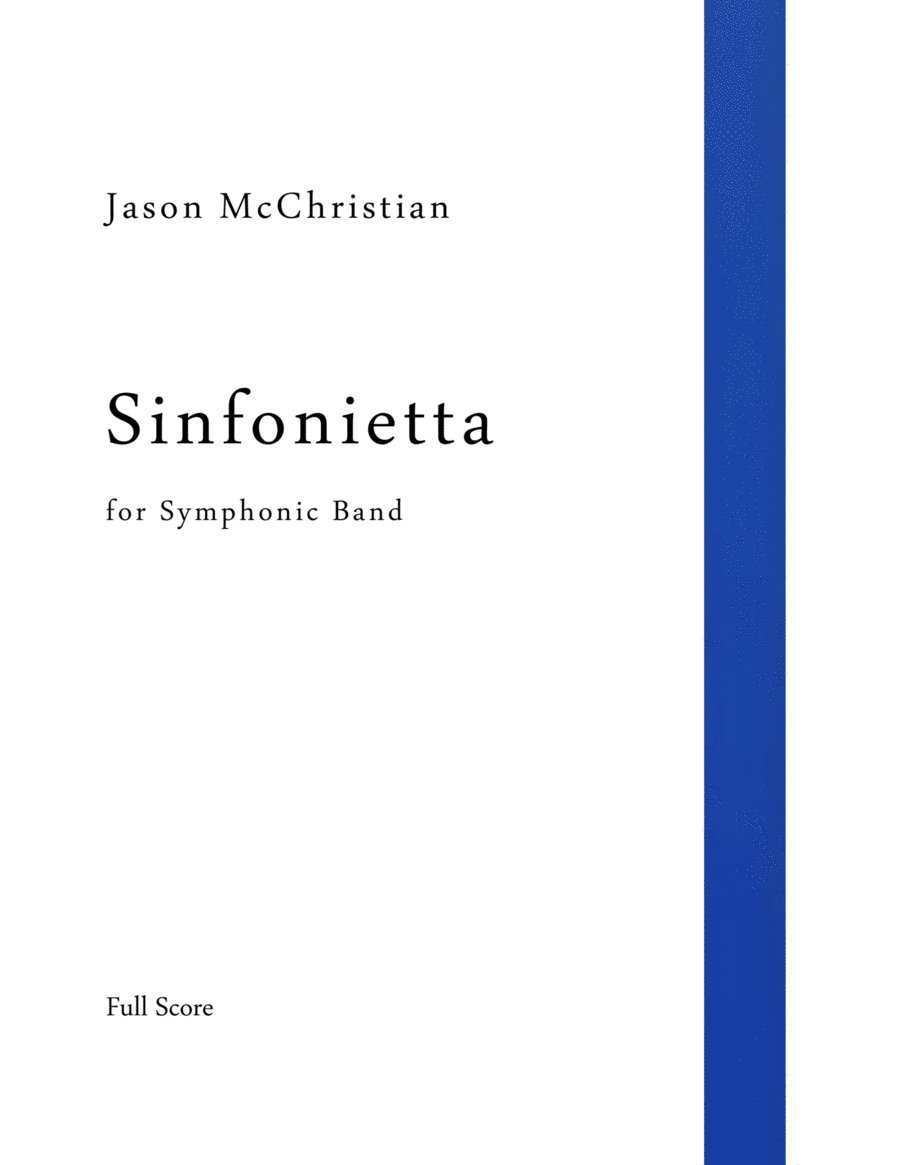 Sinfonietta - for Symphonic Band Concert Band scores gallery preview page 1
