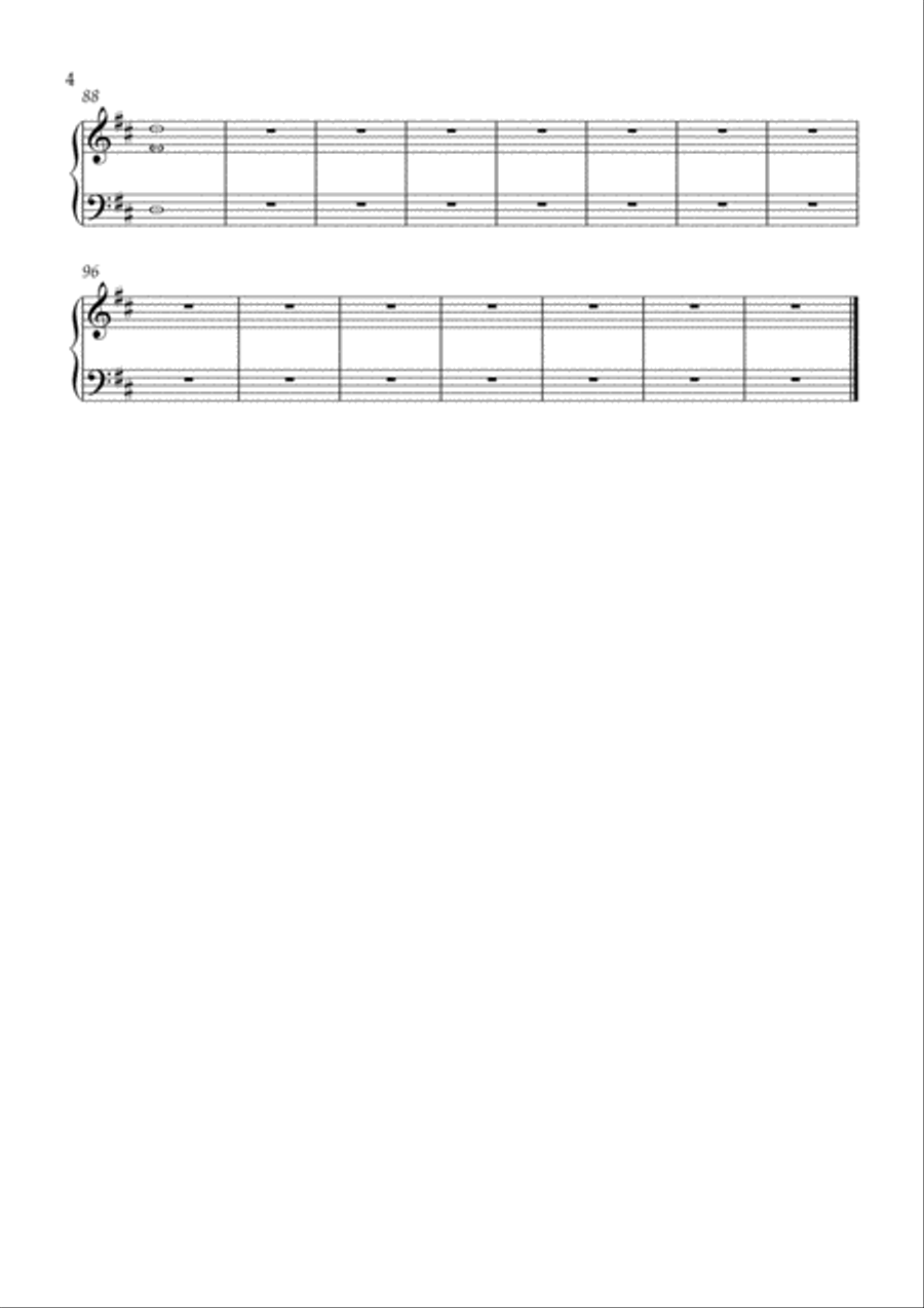 Slow Fade Easy Piano scores gallery preview page 4