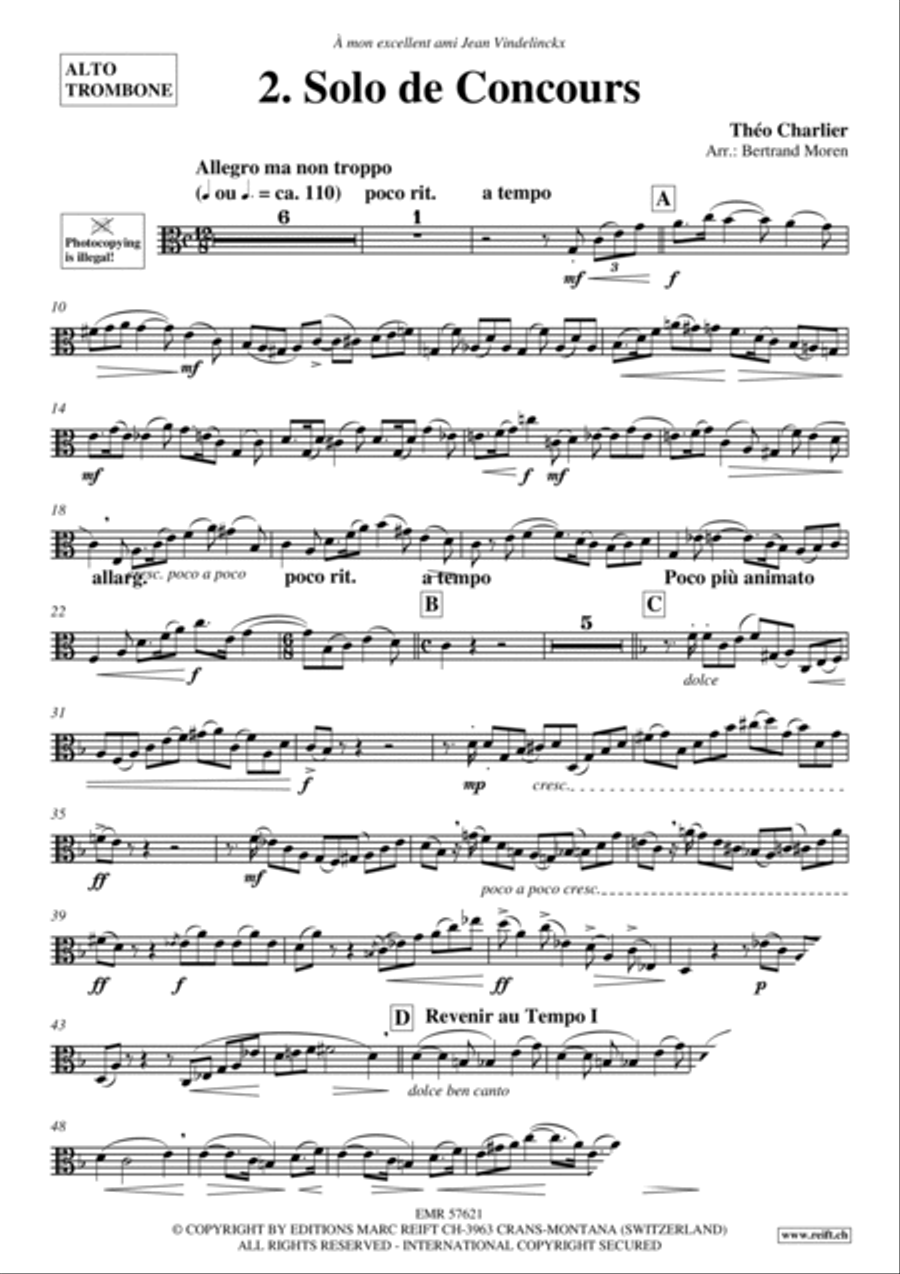 2. Solo de Concours 2. Solo de Concours Piano Accompaniment scores gallery preview page 3