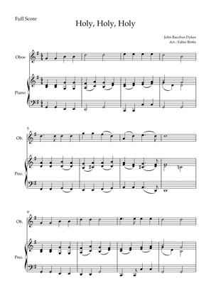 Holy, Holy, Holy (Traditional Christian Song) for Oboe Solo and Piano Accompaniment