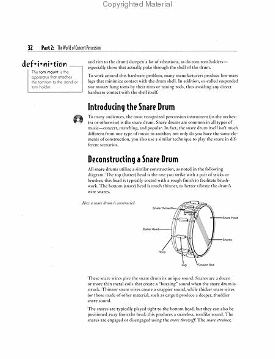 The Complete Idiot's Guide to Playing Percussion Percussion scores gallery preview page 2