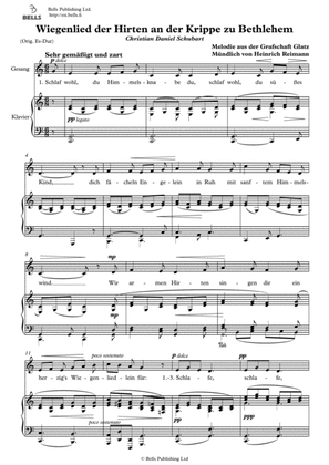 Wiegenlied der Hirten an der Krippe zu Bethlehem (Solo song) (C Major)