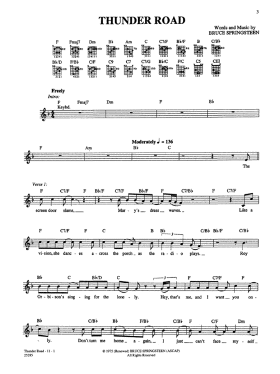 Born To Run Electric Guitar scores gallery preview page 3