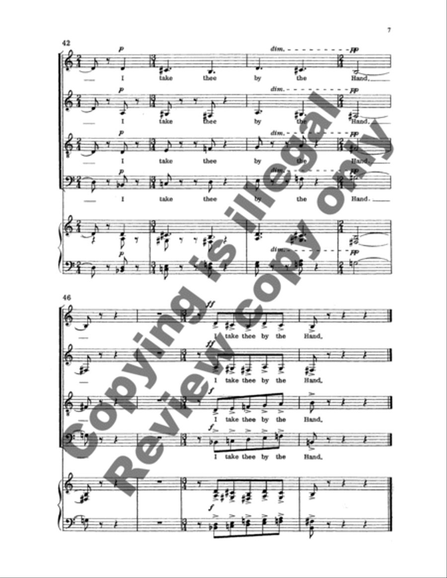 Dickinson Settings: The Spider as an Artist 4-Part scores gallery preview page 8