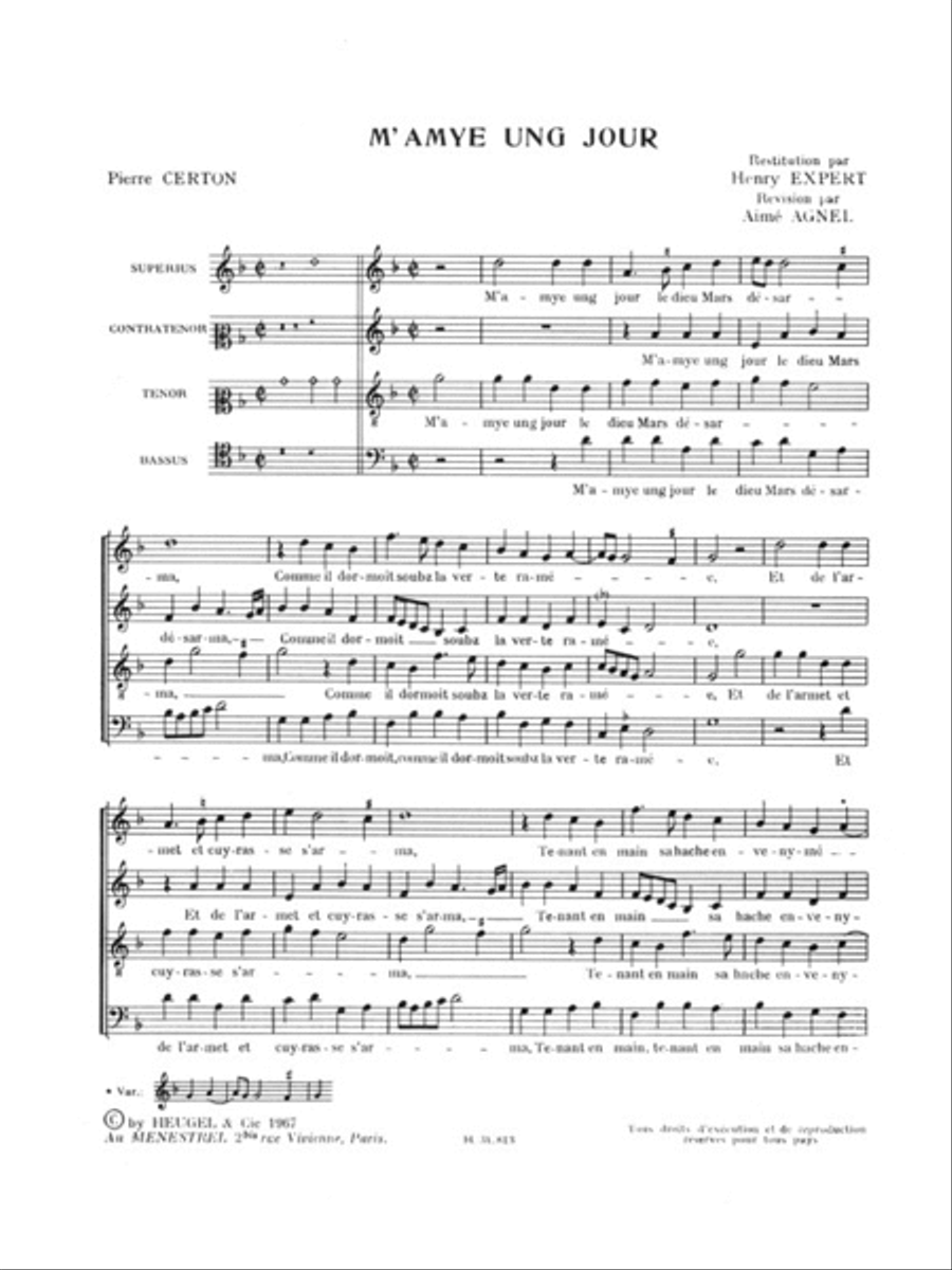 Chansons Polyphoniques Vol.3a, Book 2 (choral-mixed A Cappella)
