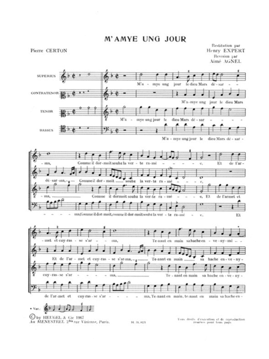 Chansons Polyphoniques Vol.3a, Book 2 (choral-mixed A Cappella)