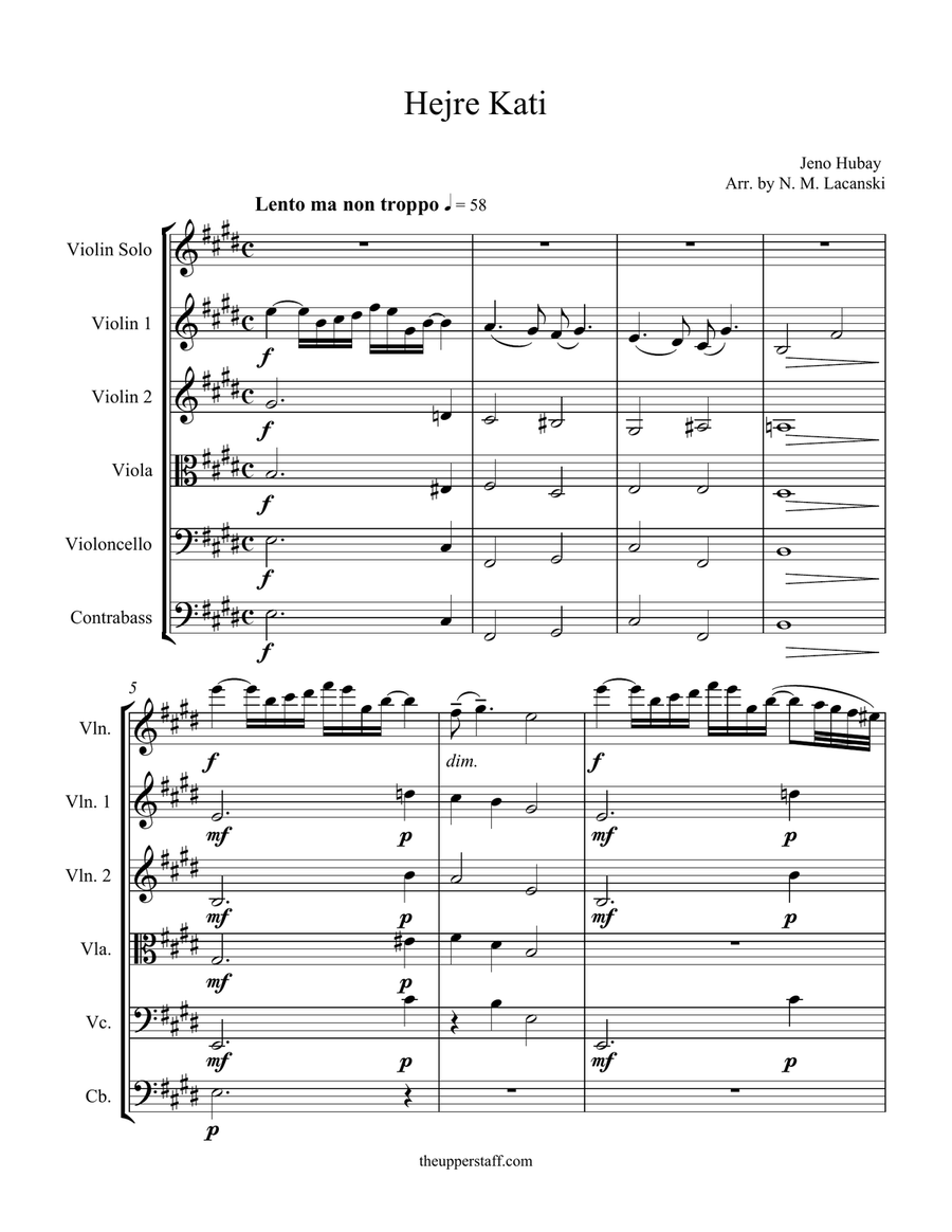 Hejre Kati Hejre Kati String Orchestra scores gallery preview page 1
